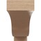 Ekena Millwork 3"W x 18"D x 6"H Thin Newport Rough Cedar Woodgrain TimberThane Corbel, Primed Tan CORUR03X18X06NEWRCPR - alternate 2